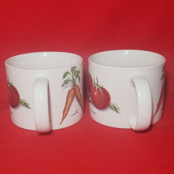 Tabletops Unlimited Fresh Vegetables Cup Mug Set of 2 - Picture 5 of 12